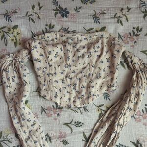 Floral Cream Women's Top